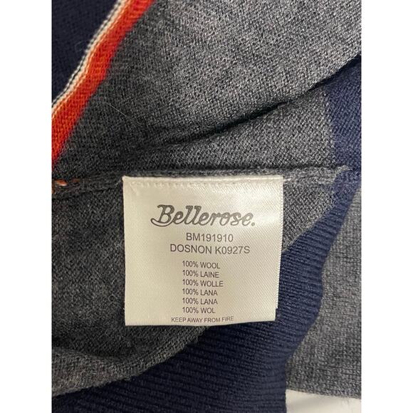 Bellerose wool sweater pull over long sleeve striped 100% wool size large - Picture 6 of 6